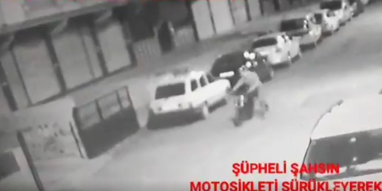 Motosiklet Hırsızlığı Güvenlik Kamerasında