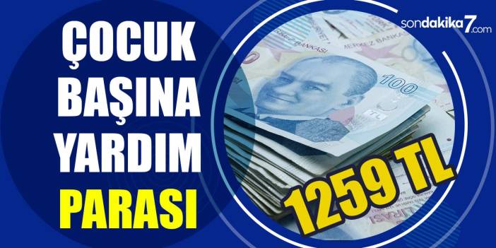 Devlet, çocuk başına SED ödemesi yapıyor! Her ay 1259 lira yardım parası verilecek!