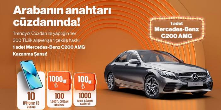 Trendyol'dan Herkese Otomobil Çıkabilir! Alışveriş Yapanlara, Mercedes Benz Araba, Iphone ve Nakit Para Hediye!
