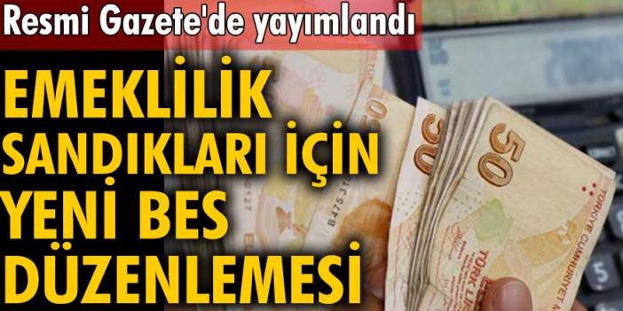 Resmi Gazete'de Yayımlandı! Emeklilik Sandıkları İçin Yeni BES Düzenlemesi