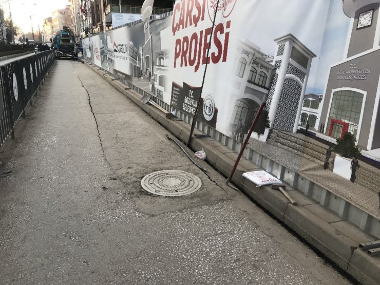 Hal Projesi İnşaatında Çökme Meydana Geldi