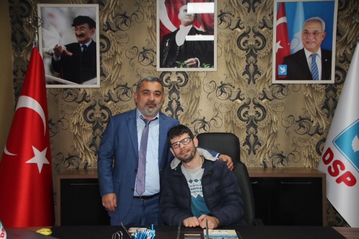 İl Başkanlığı Koltuğuna Oturdu, Tüm Engellilere İş İmkanı İstedi