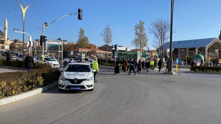Kırşehir Emniyetinden Yaya Önceliği Denetimleri