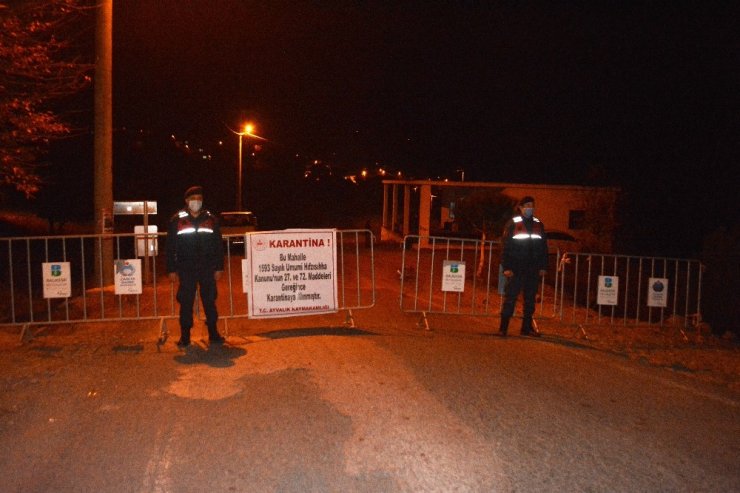 Ayvalık’ta Akçapınar Kırsal Mahallesi’ne Covid-19 Karantinası