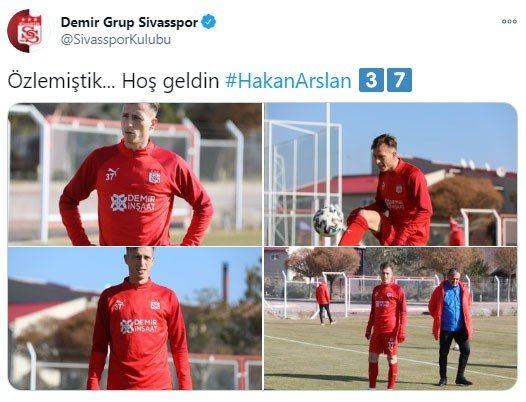 Sivasspor’da Hakan Arslan Korona Virüsü Atlattı