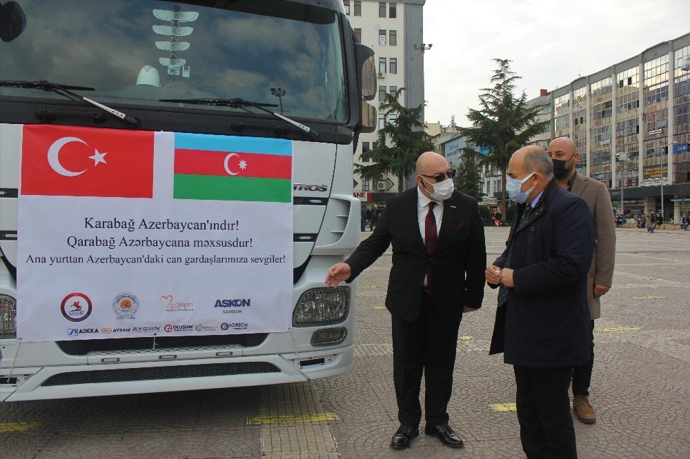 Samsun’dan Karabağ’a Bir Tır Tıbbi Yardım
