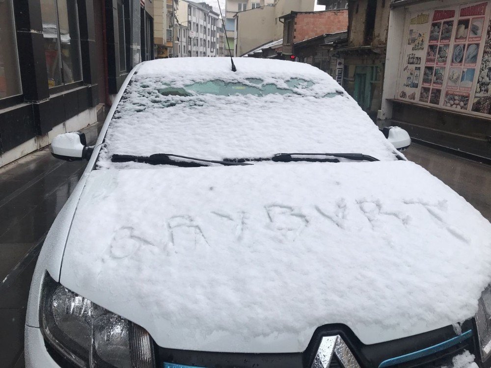 Bayburt’ta Kar Yağışı