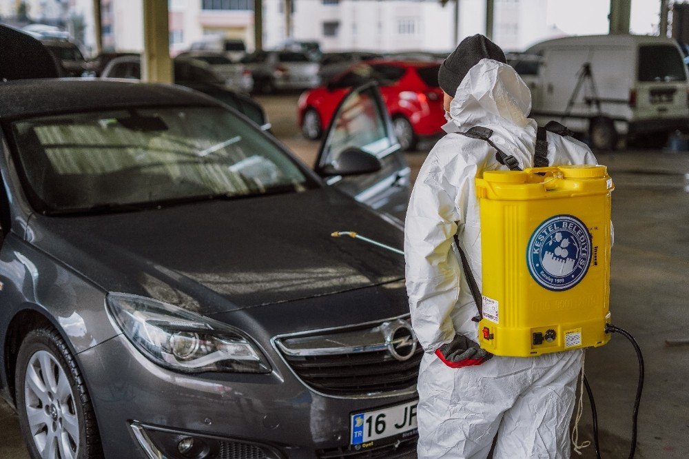 Kestel Belediyesi’nden Ücretsiz Araç Dezenfekte Hizmeti