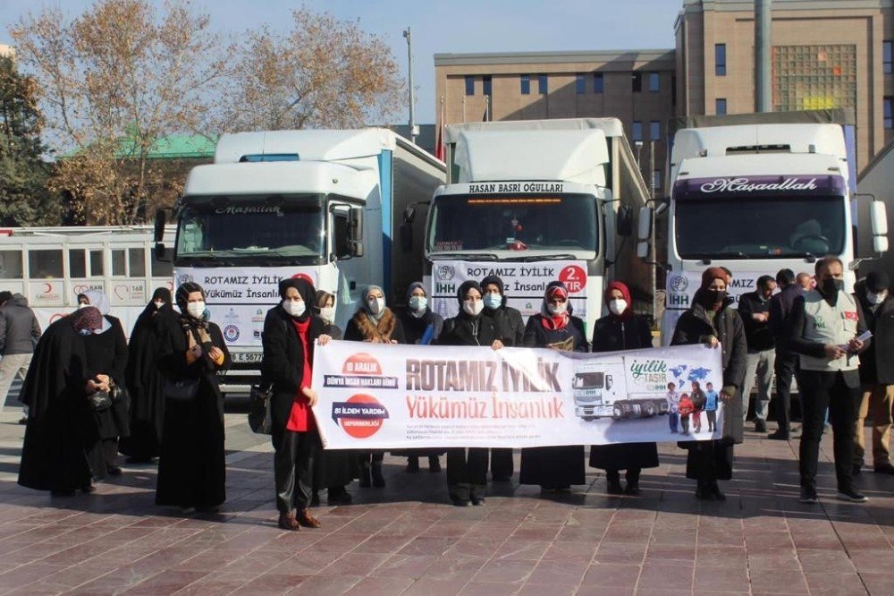 Eskişehir’den Suriye’ye 6 Tır Dolusu İnsani Yardım Malzemesi Yola Çıktı