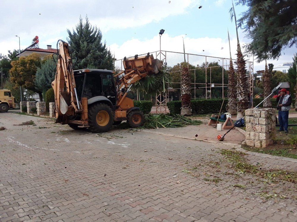 Döşemealtı’nda Parklara Kış Bakımı