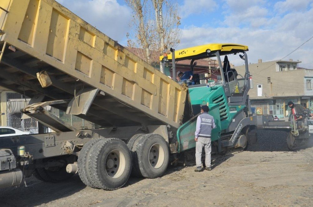 Ereğli’de Asfalt Çalışmaları Devam Ediyor