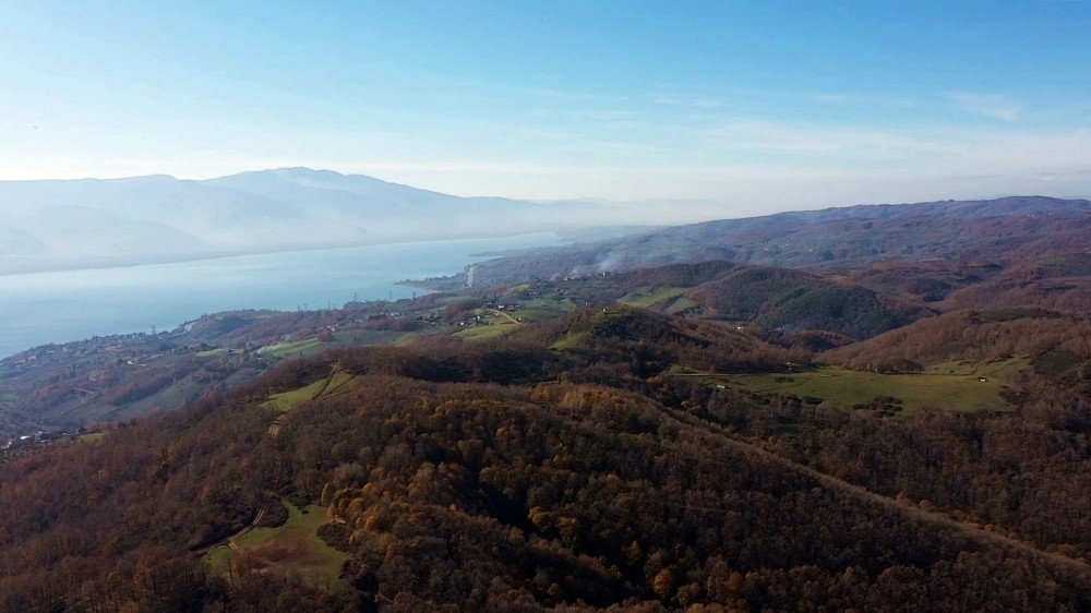 Sapanca Gölü Manzarası İle Büyüleyen Kırcaali Yaylası Havadan Görüntülendi