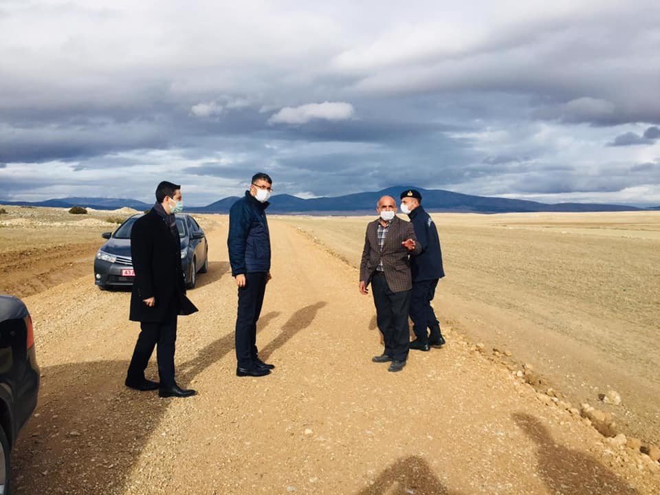 5 Kilometrelik Köy Yoluna 300 Bin Tl’lik Stabilize Çalışması