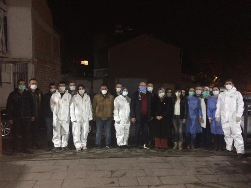 Kaymakam Sağlam’dan Filyasyon Ekibine Gece Ziyareti