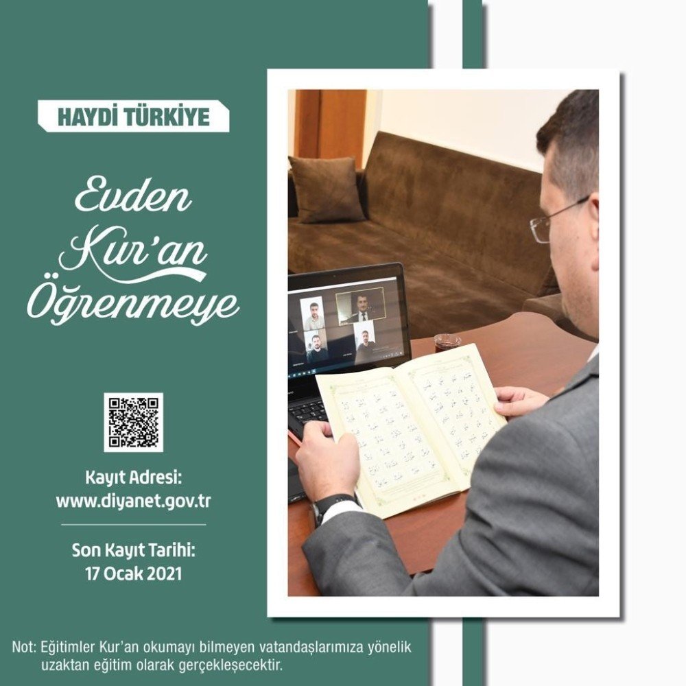 Diyanet’ten Uzaktan Kur’an-ı Kerim Öğretim Programı
