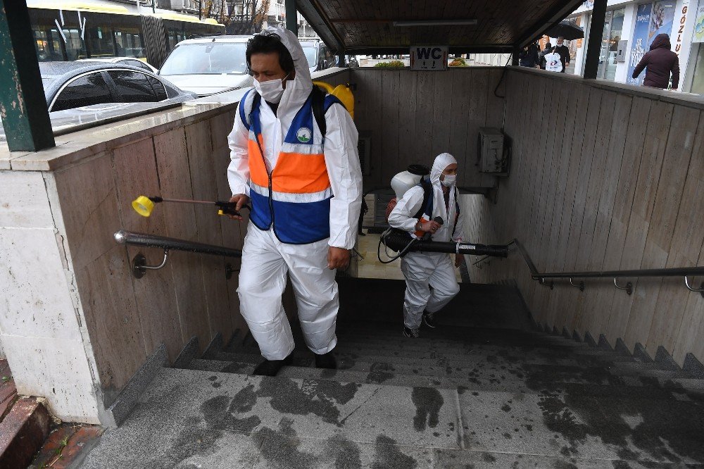 Osmangazi’de Dip Bucak Dezenfeksiyon