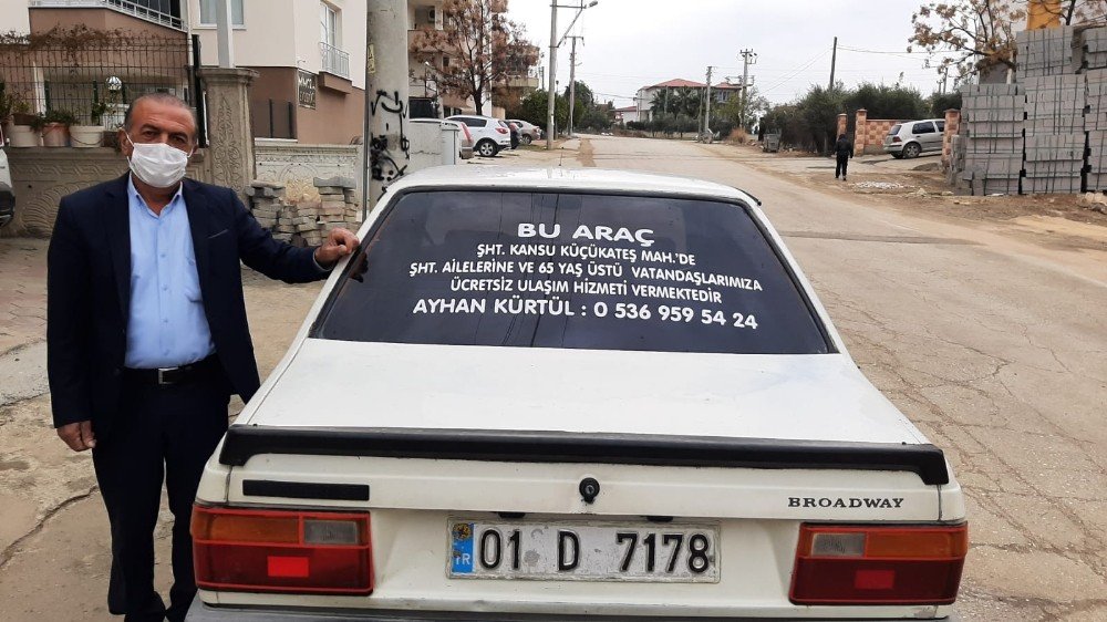 Otomobilini Yaşlılara Hizmet Aracı Yaptı