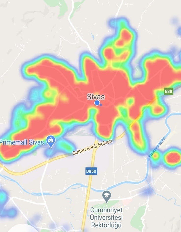Sivas’ın Korona Virüs Haritası Normale Dönüyor