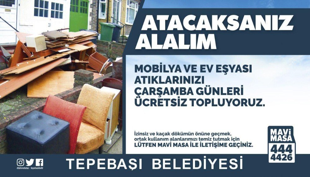Tepebaşı’nda Ücretsiz Atık Toplama Hizmeti