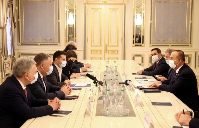 Bakan Çavuşoğlu Ve Bakan Akar, Ukrayna Devlet Başkanı Zelenskiy İle Görüştü