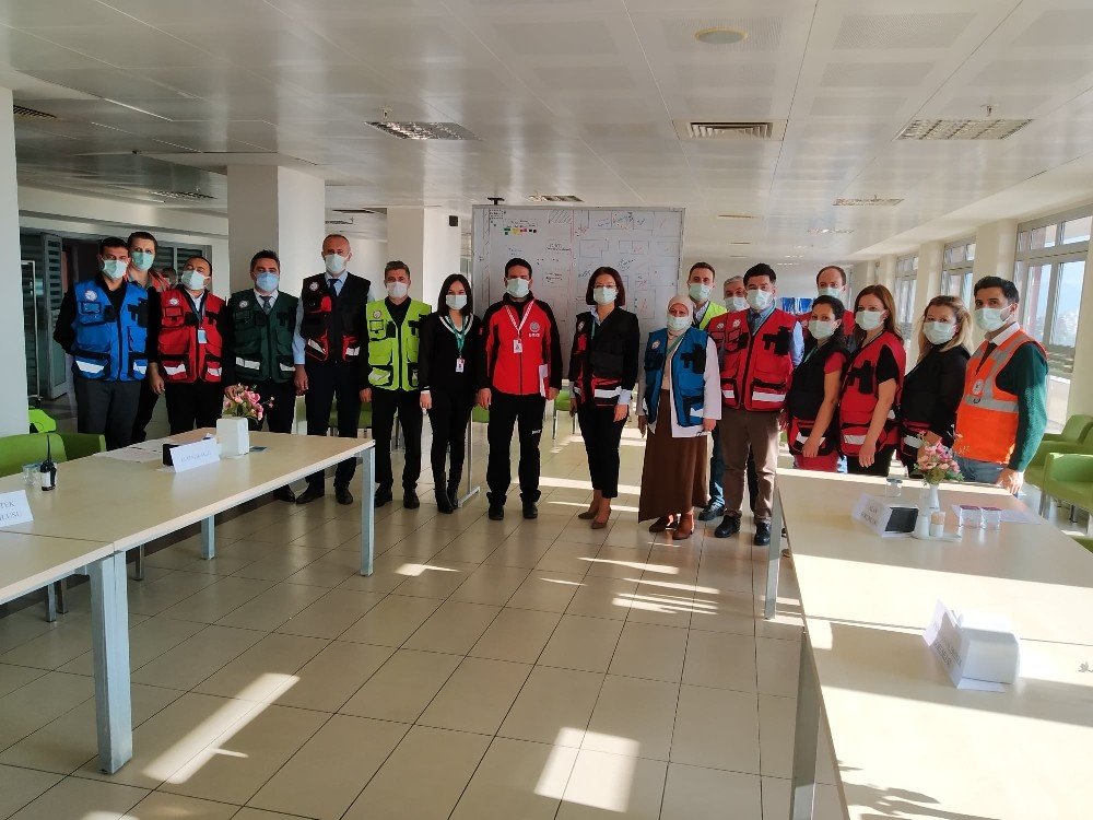 Aydın Kadın Doğum Ve Çocuk Hastalıkları Hastanesi’nde Hap Tatbikatı Yapıldı