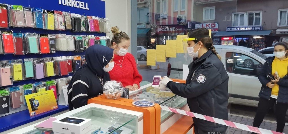 Polis Ekipleri İlçede Kades Uygulamasını Tanıttı