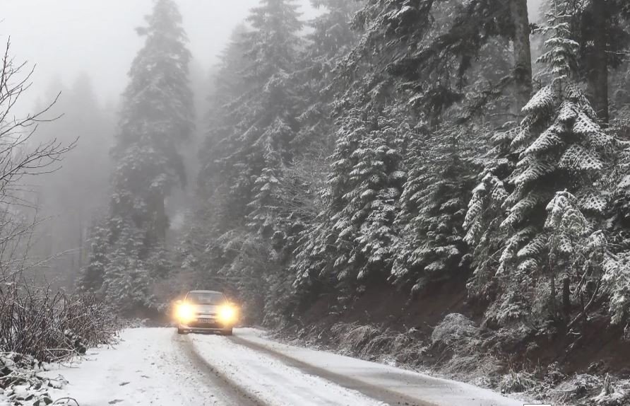 Artvin´de Kar Yağışı Etkili Oldu