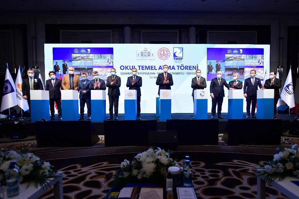 Milli Eğitim Bakanı Ziya Selçuk İstanbul’da 6 Okulun Temel Atma Töreni Programına Katıldı