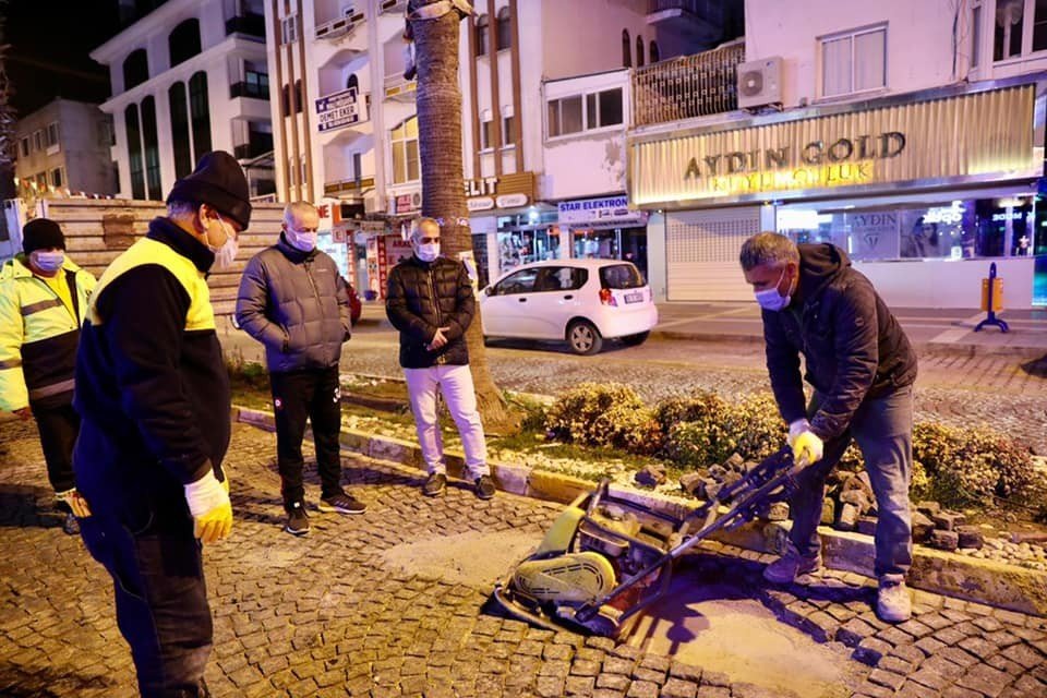 Başkan Atabay’dan Gece Mesaisi