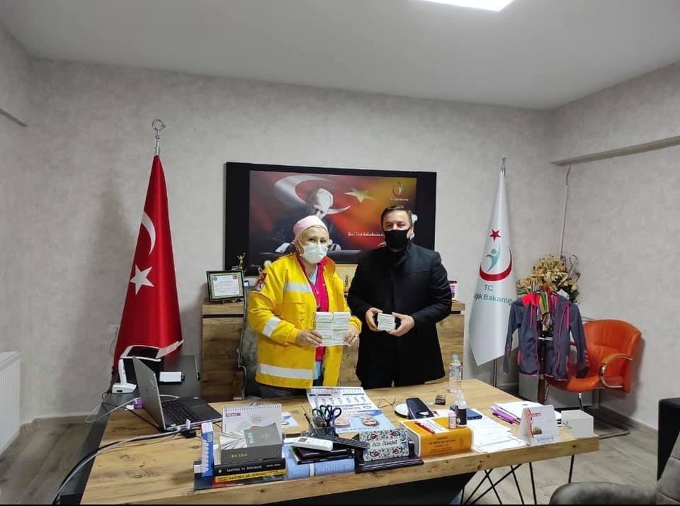 Mhp İlçe Teşkilatından Hastaneye Tıbbi Cihaz Bağışı Yapıldı