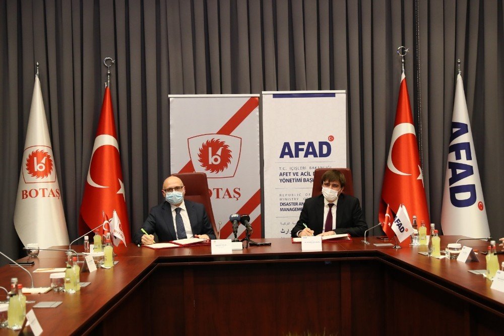 Afad İle Botaş İş Birliği Protokolü İmzaladı