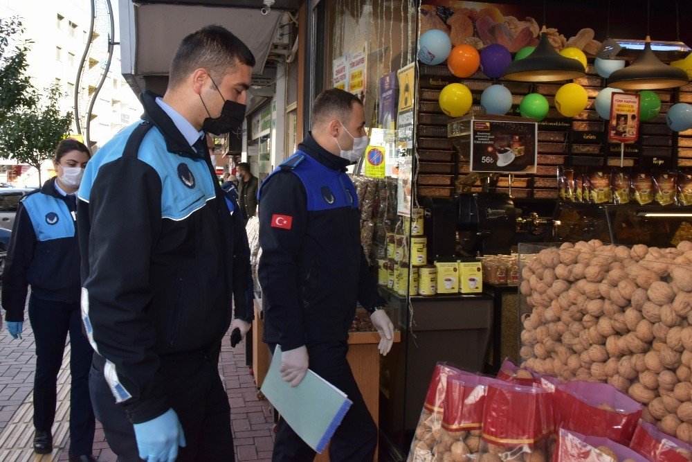 Aliağa Zabıtası Yılbaşı Denetiminde