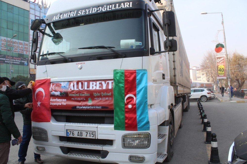 Kardeş Ülke Azerbaycan’a Yardım Tırı Yola Çıktı