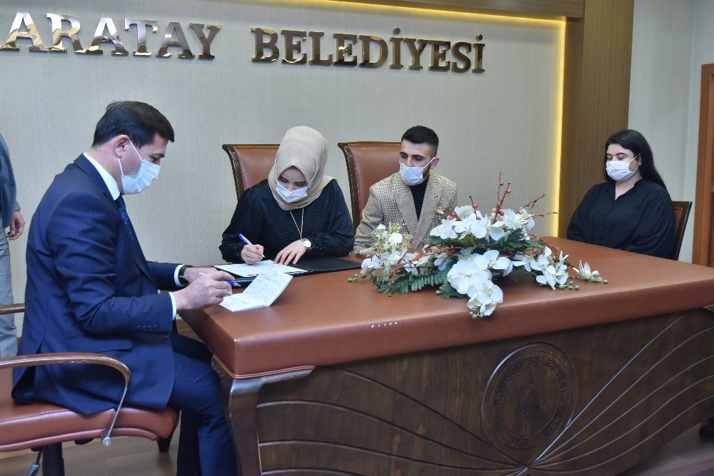 Karatay’da 2020 Yılında 2 Bin 380 Çiftin Nikâhı Kıyıldı
