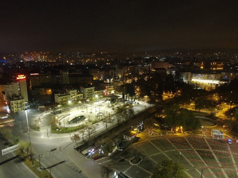 Gaziantep’in Sessiz Yeni Yılı Havadan Görüntülendi