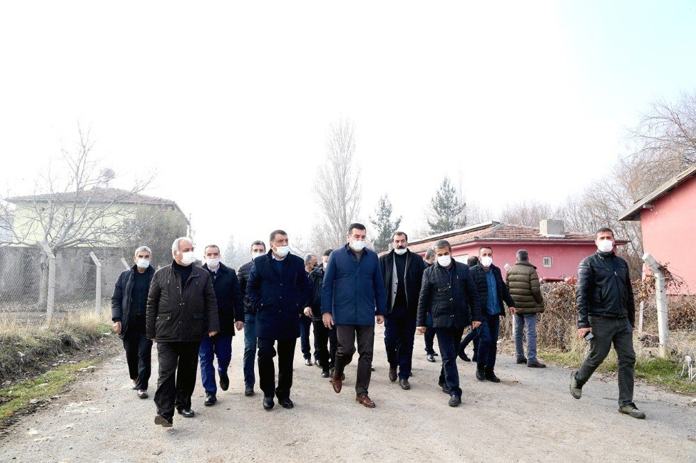 Başkan Gürkan, Ören Mahallesinde İnceleme Yaptı