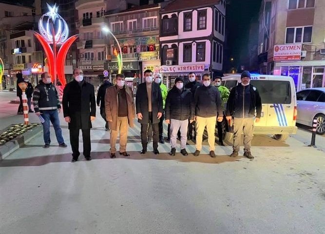 Başkan Çöl Sokağa Çıkma Kısıtlamasında Denetimlere Katıldı