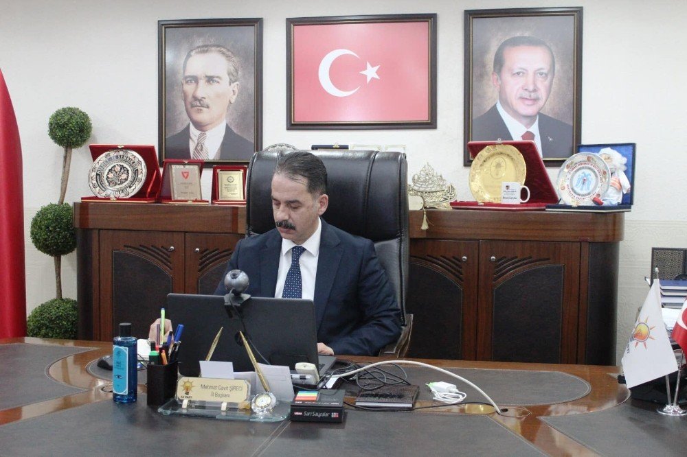 Ak Parti İl Başkanları Toplantısı Video Konferans Yöntemiyle Gerçekleştirildi