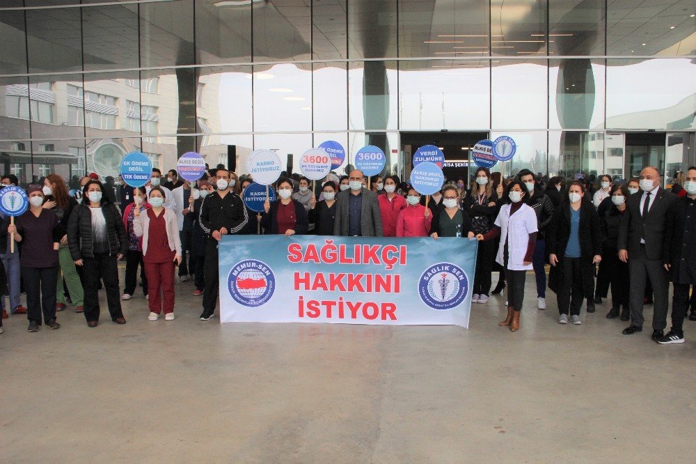 Manisa Sağlık Sen ‘seyyanen Zam Ve Tek Ödeme’ Taleplerini Yineledi