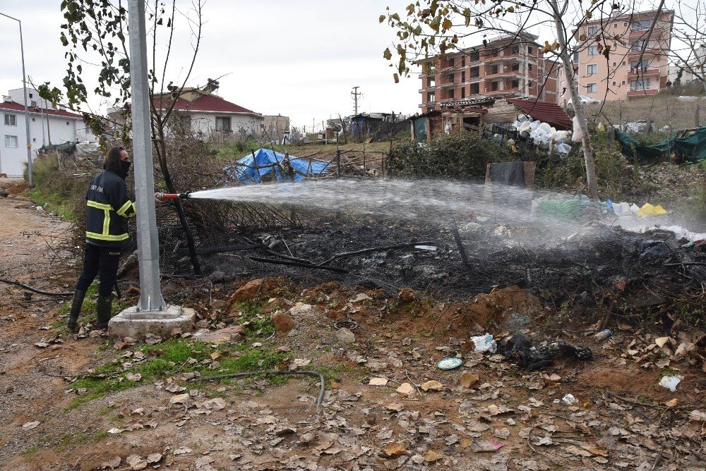 Sinop’ta Çöp Yangını Korkuttu