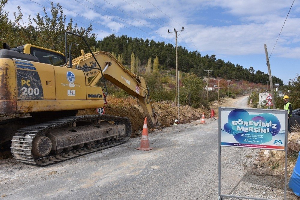 Gülnar’a 27.5 Kilometre İçmesuyu Hattı Döşendi