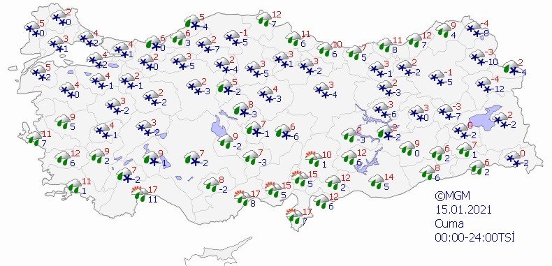 Meteoroloji 5 Günlük Tahminleri Açıkladı