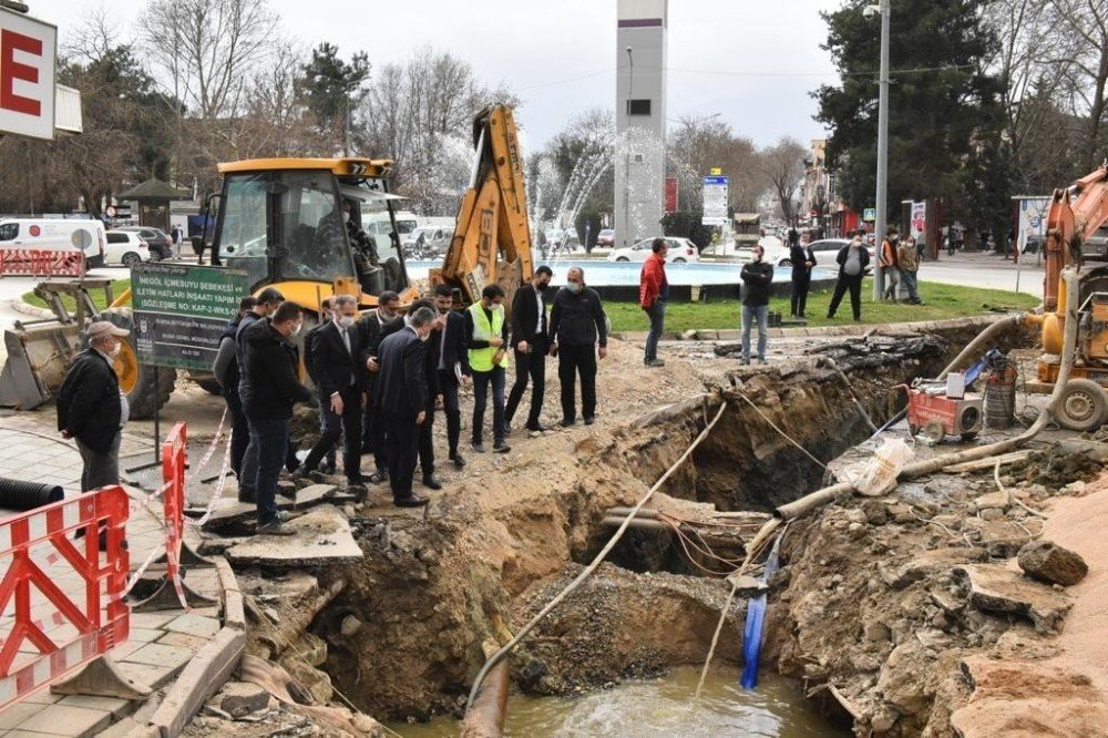 Canbolat Ve Aktaş İnegöl’de Projeleri İnceledi