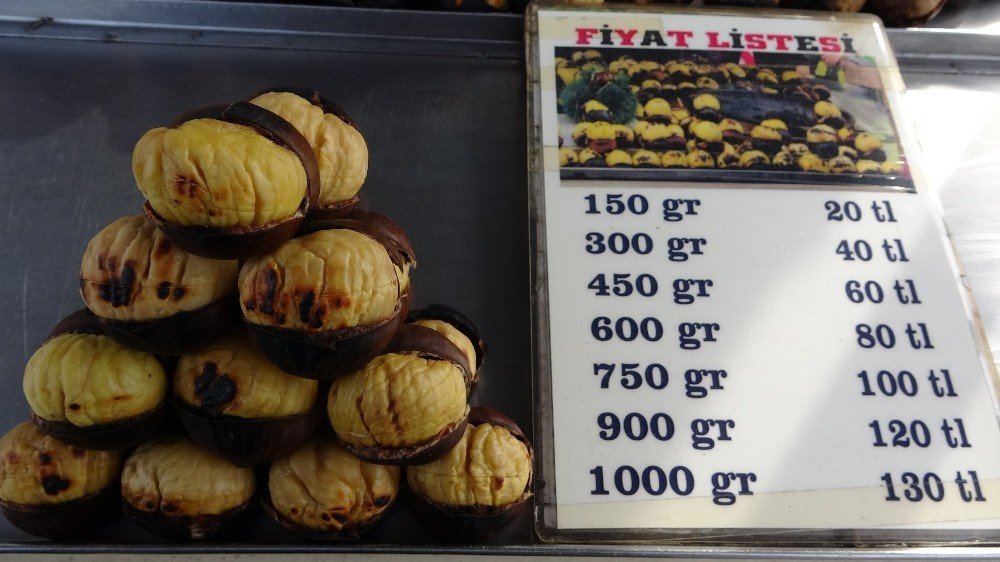 Pişmiş Kestanenin Kilosu 130 Lira Oldu