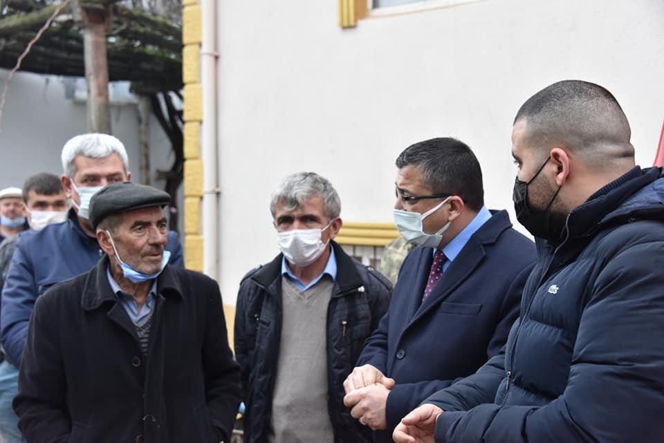 Başkanı Öz, Evi Yanan Köylüyü Ziyaret Etti
