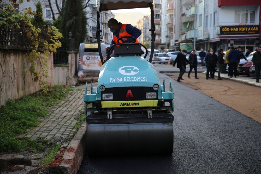 Fatsa’da Yollar Modern Ve Konforlu Yapıya Kavuşuyor