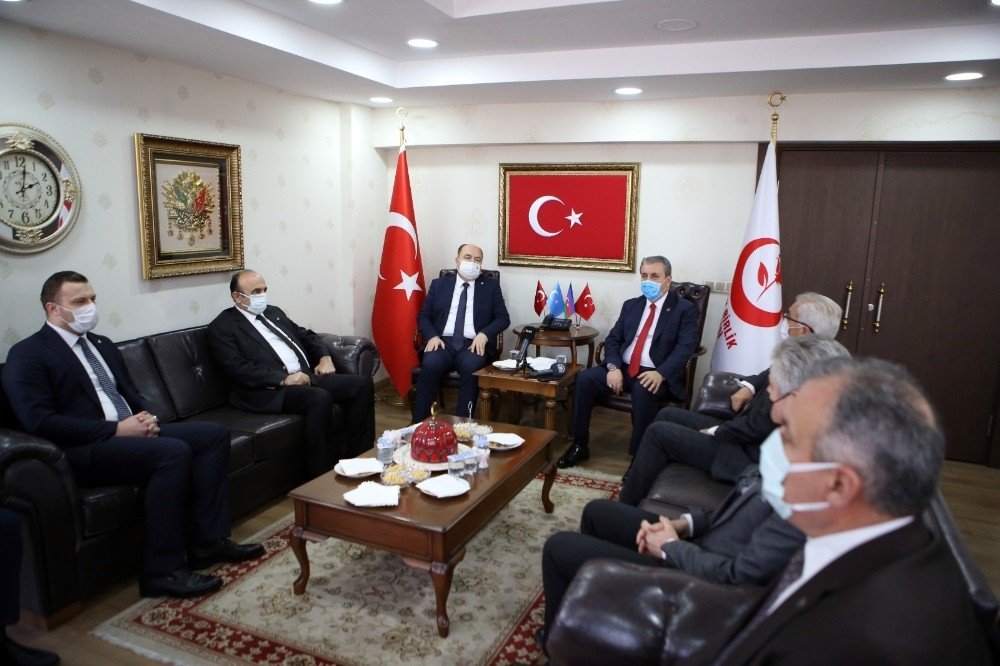 Bbp Genel Başkanı Destici, Çelebi İle Bir Araya Geldi
