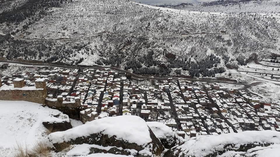 Kar Altında Kalan Kenti 226 Metre Yükseklikten Seyrettiler
