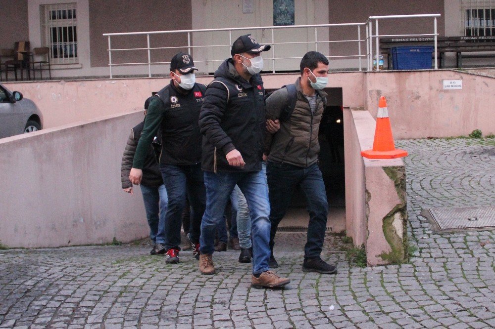 İzmir Merkezli Terör Operasyonunda Şüpheliler Adliyeye Sevk Edildi