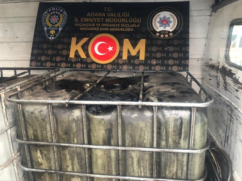 Adana’da 2 Bin Litre Kaçak Akaryakıt Ele Geçirildi